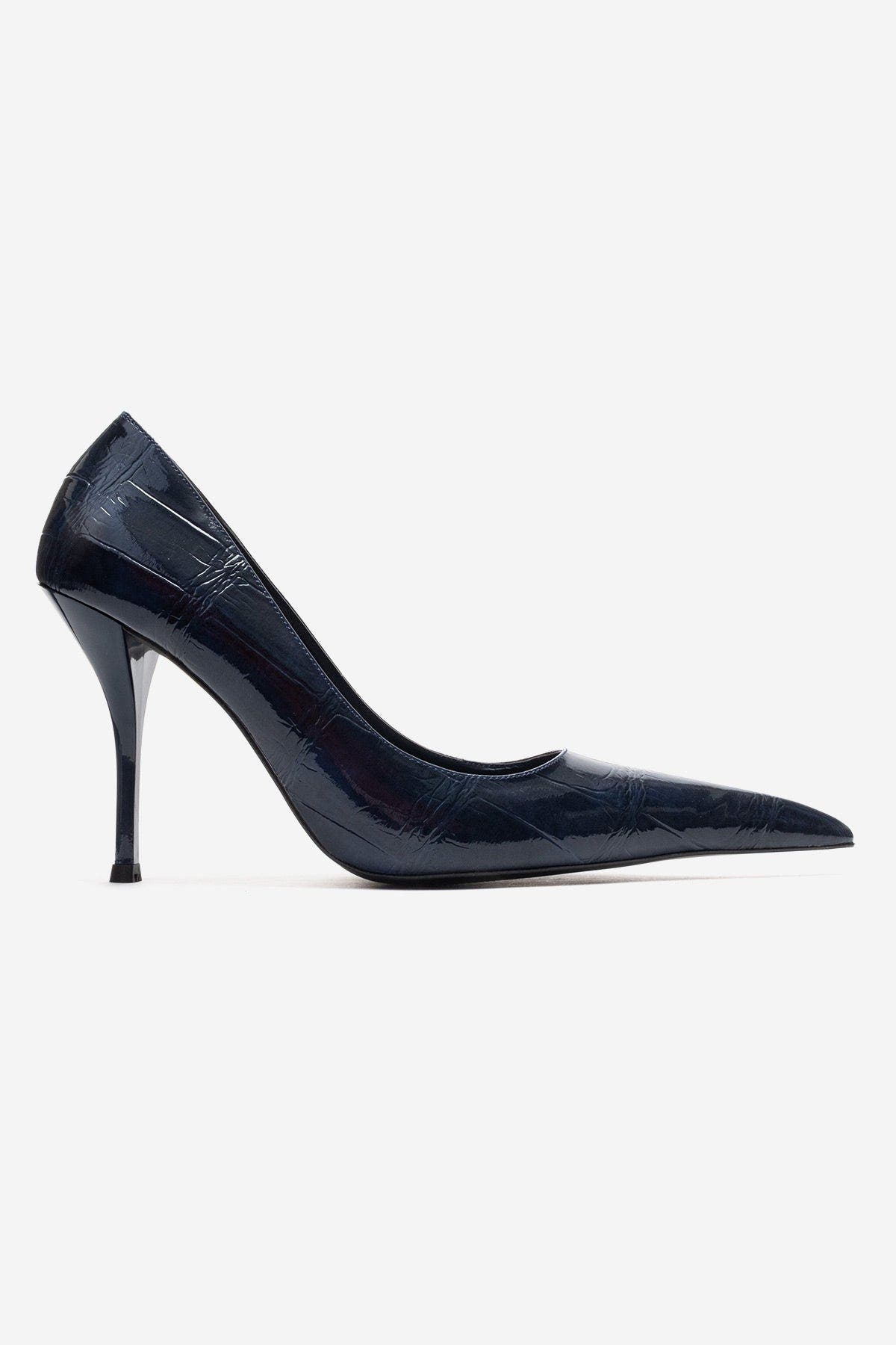 Luce Pointed Toe Stiletto Pump, Alternate, color, Navy Print