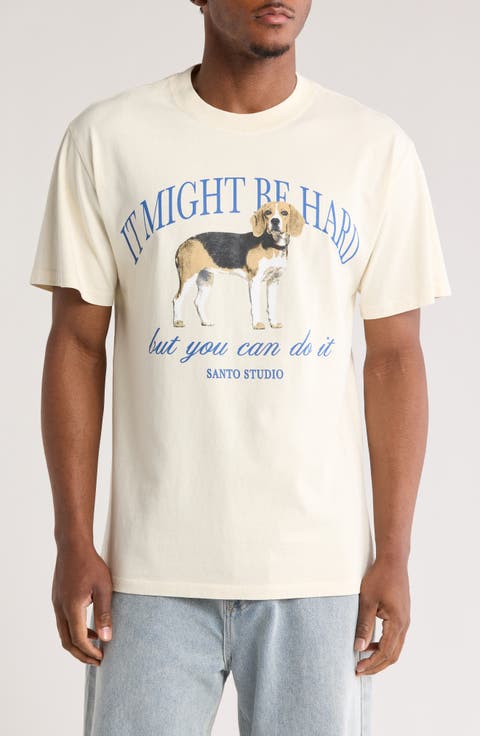 Beagle Cotton Graphic T-Shirt