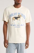 SANTO STUDIO Beagle Cotton Graphic T-Shirt