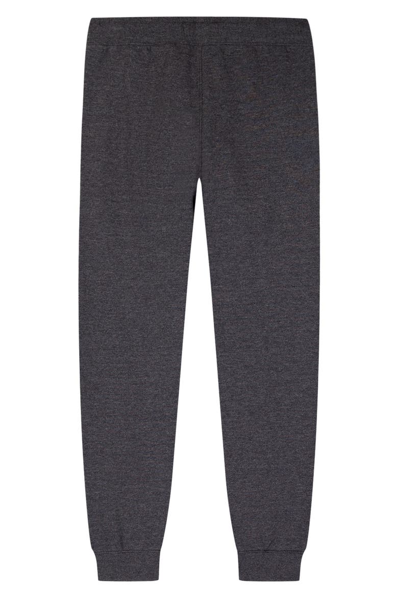 Kids' Solid Joggers, Alternate, color, BLACK HTHR