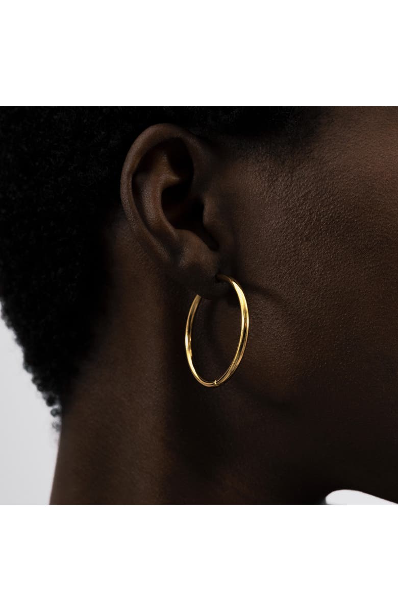 Hey Harper Thin Ruby Earrings, Alternate, color, Gold