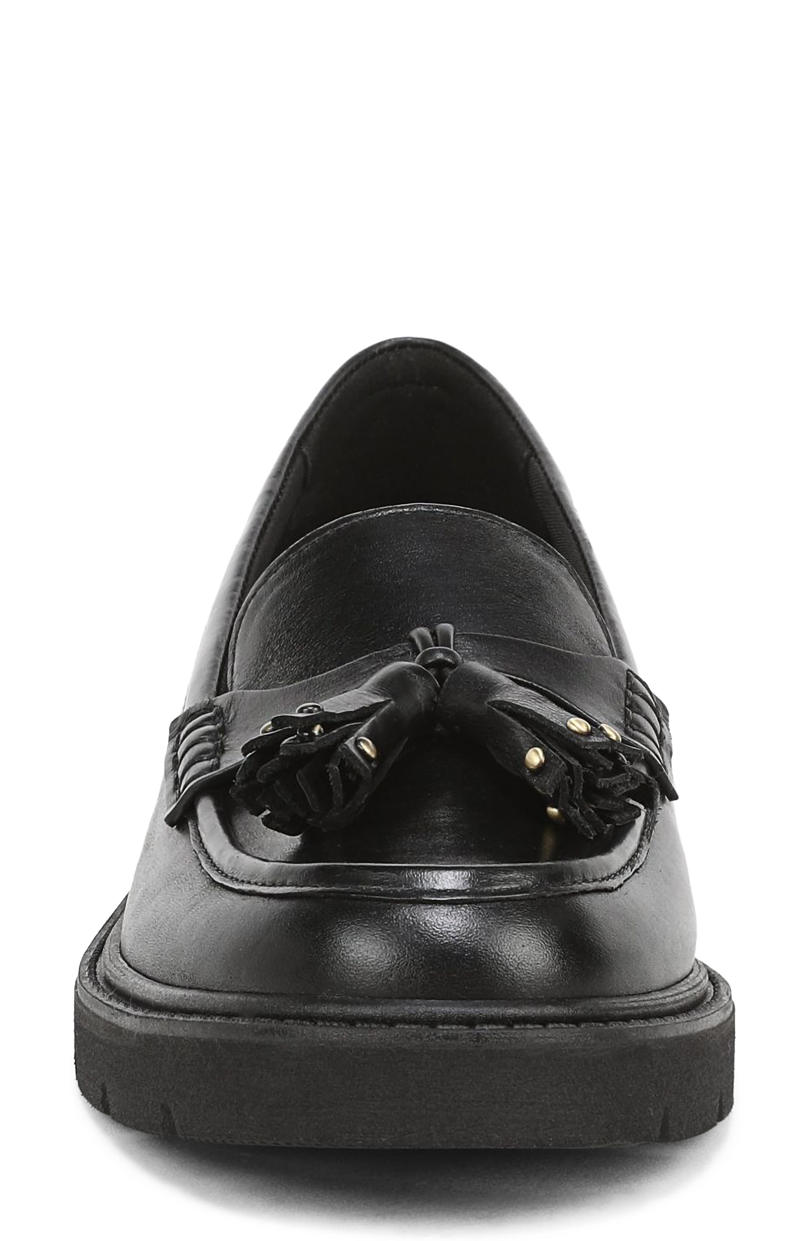 Taya Tassel Loafer, Alternate, color, BLACK GLOSSY LEATHER