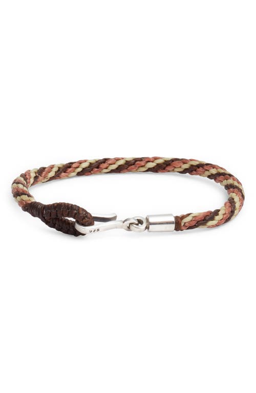 Caputo & Co Macramé Bracelet In Brown