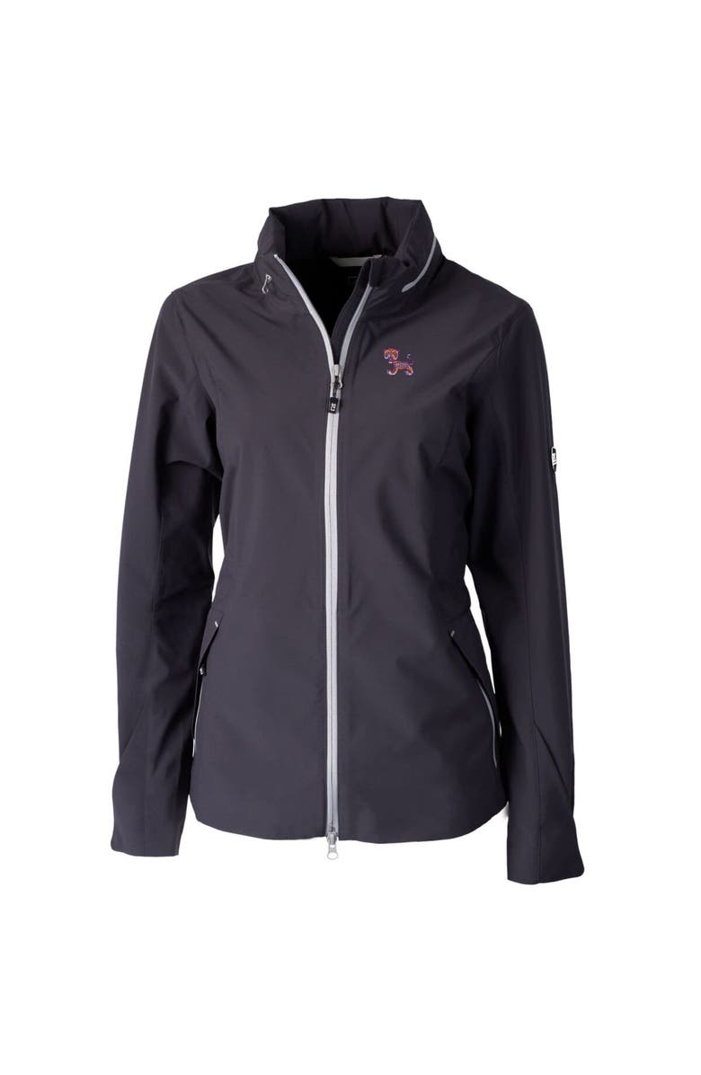 Cutter & Buck Women's Cutter & Buck Graphite Clemson Tigers Vault Vapor Water Repellent Stretch Full-Zip Rain Jacket, Alternate, color, 