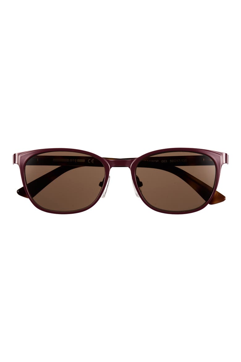 50mm Core Polarized Sunglasses, Main, color, BURGUNDY AVANA BROWN