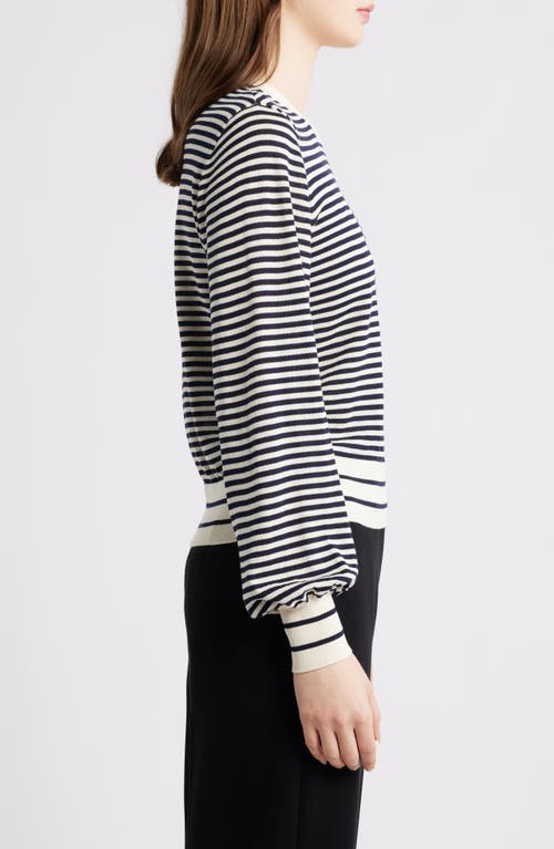 Frame The Stripe Sweater In Black