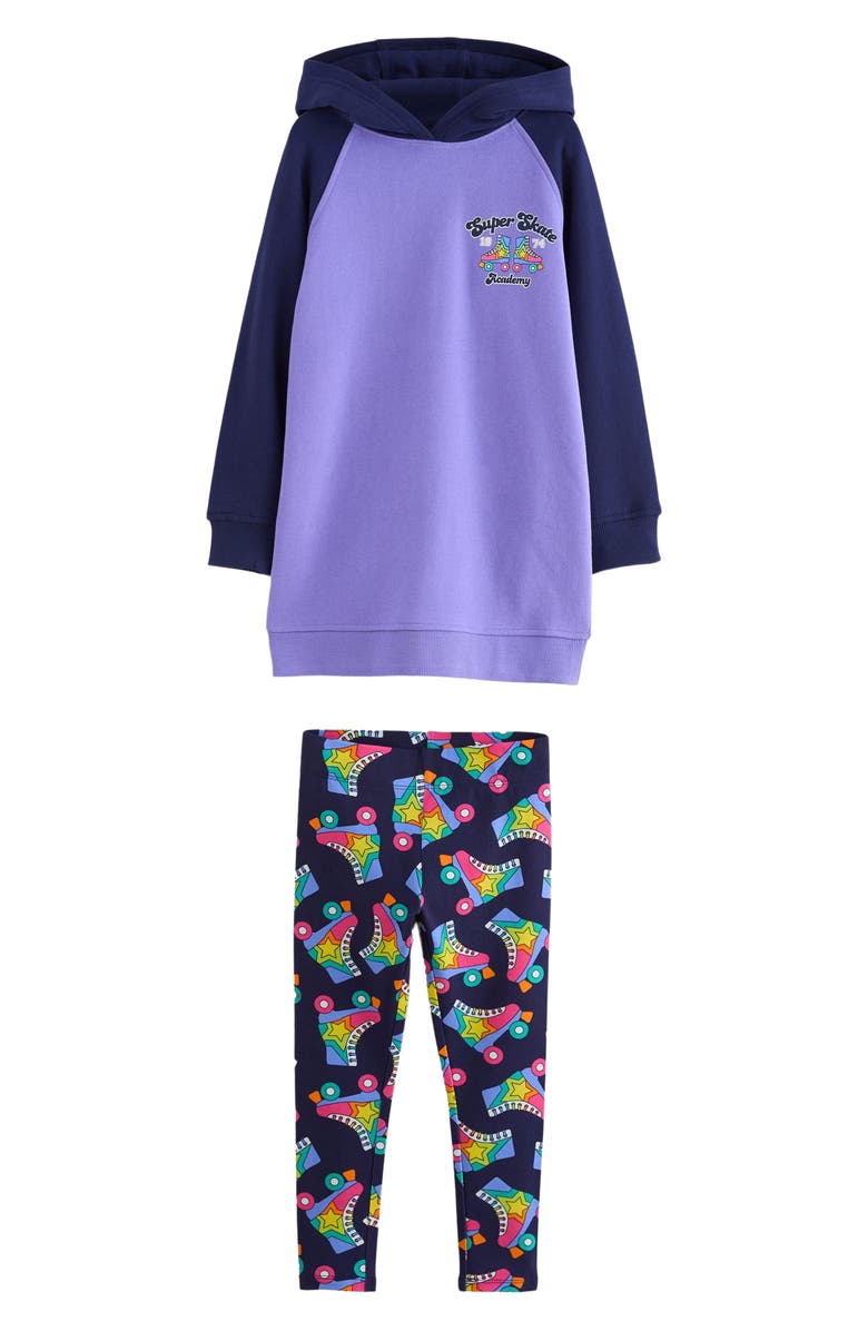 Little Bird Kids' Graphic Print Hoodie & Leggings Set, Main, color, Blue