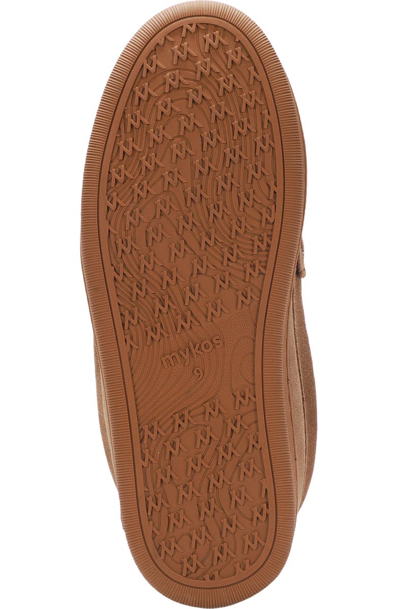 Mykos Harrison Faux Shearling Lined Moc Slipper, Alternate, color, Chestnut