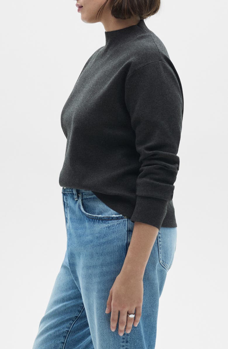 MANGO Mock Neck Sweater, Alternate, color, 