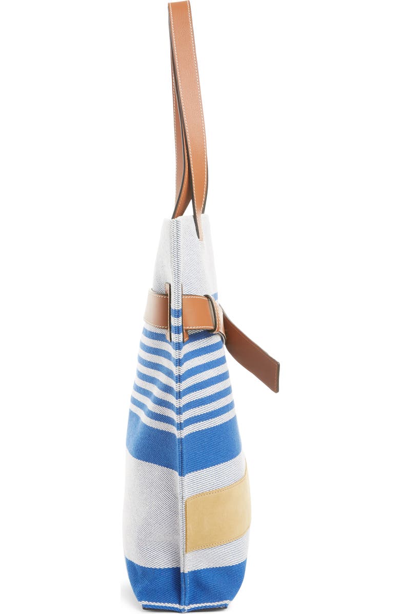 Loewe Stripe Twill Tote Bag, Alternate, color,