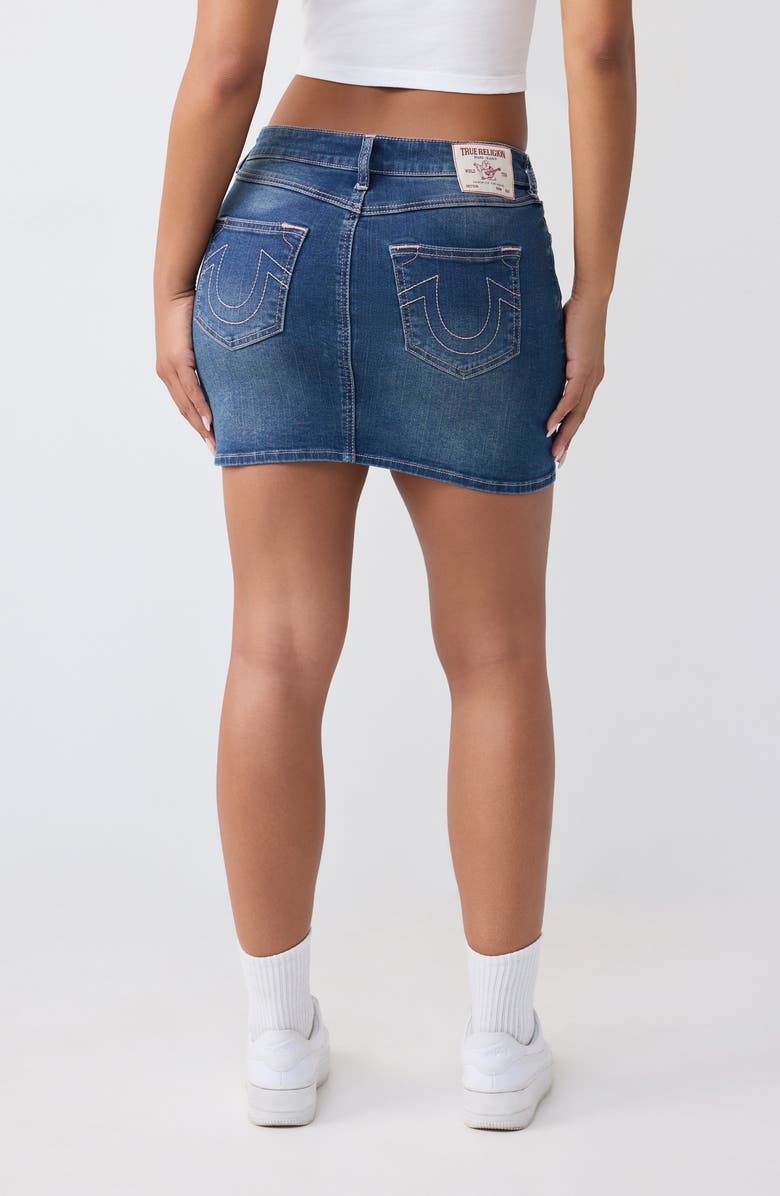 True Religion Denim Miniskirt, Alternate, color, 