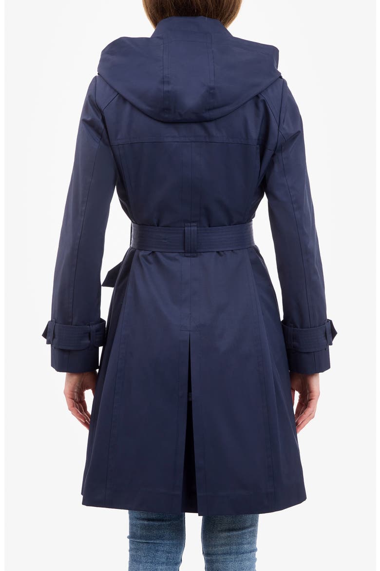 Cotton Blend Trench Coat, Alternate, color, MIDNIGHT NAVY