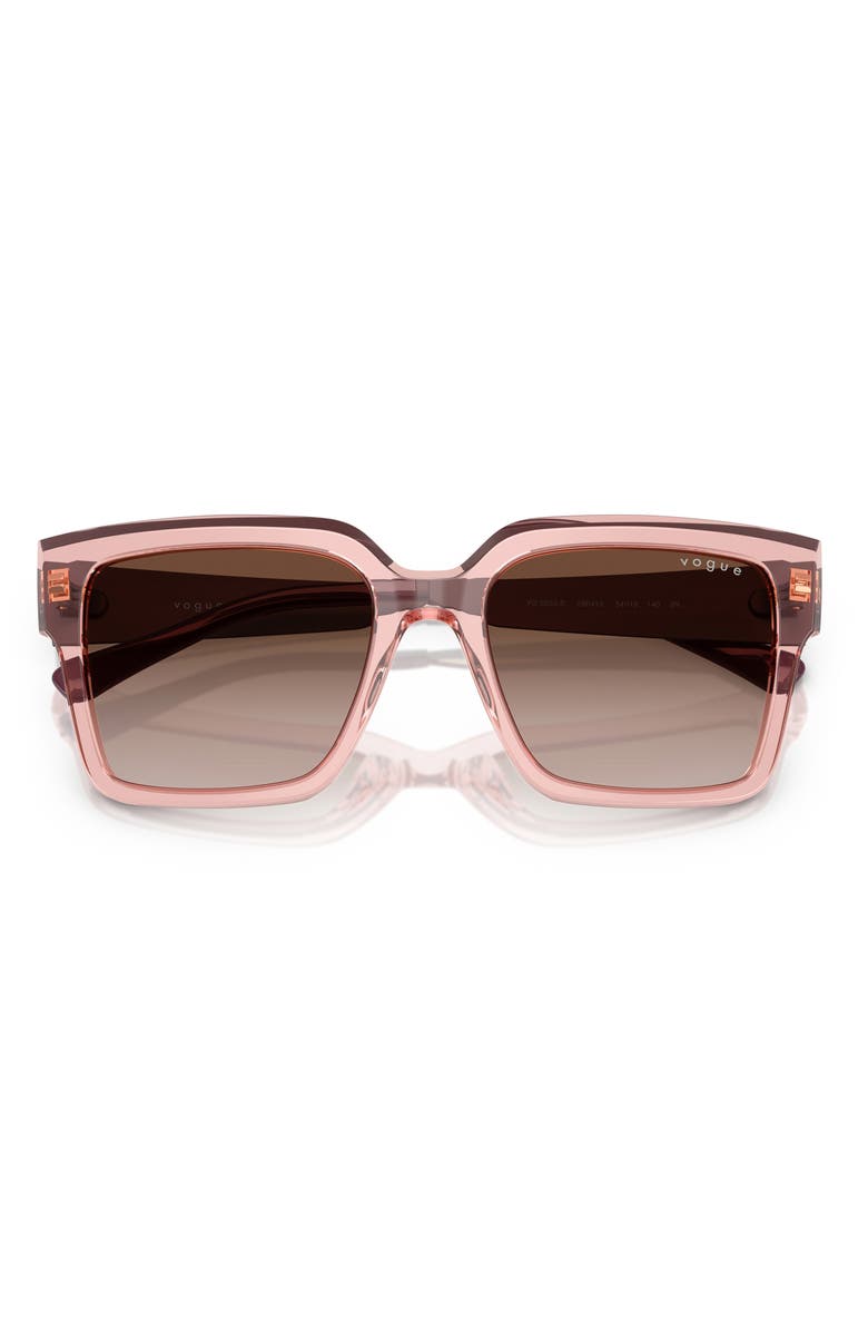 VOGUE 54mm Square Sunglasses, Alternate, color, Brown Gradient