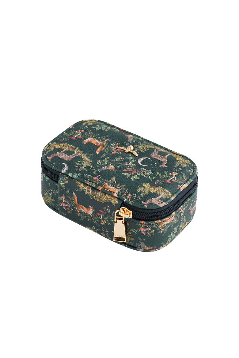 Into the Woods Small Green Jewellery Box, Alternate, color, Woodland Green