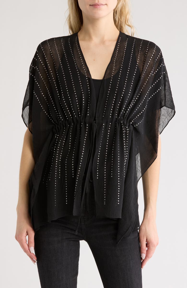 Steve Madden Studded Stripe Ruana, Main, color,