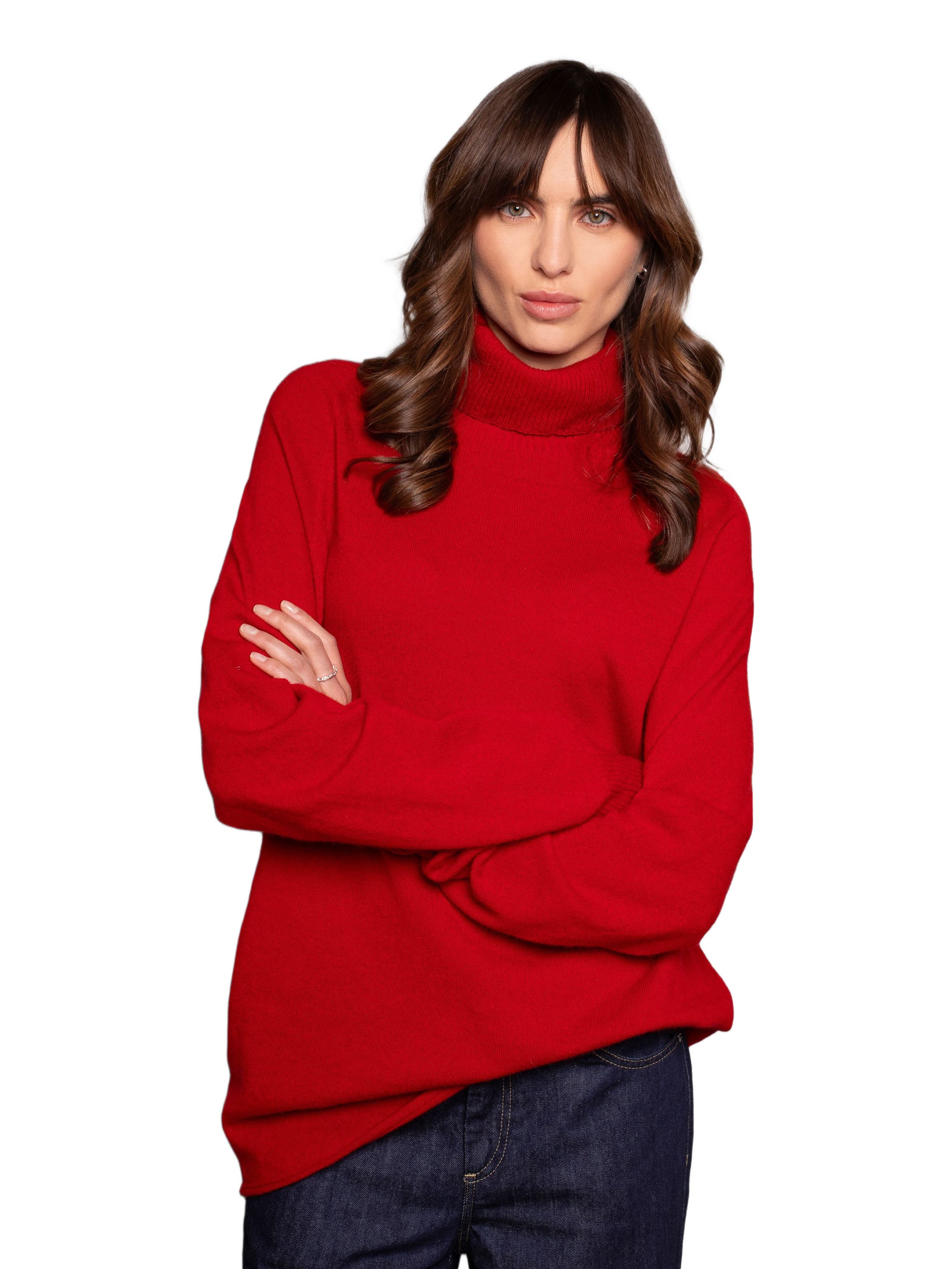 Geelong Wool Slouch Turtleneck Sweater