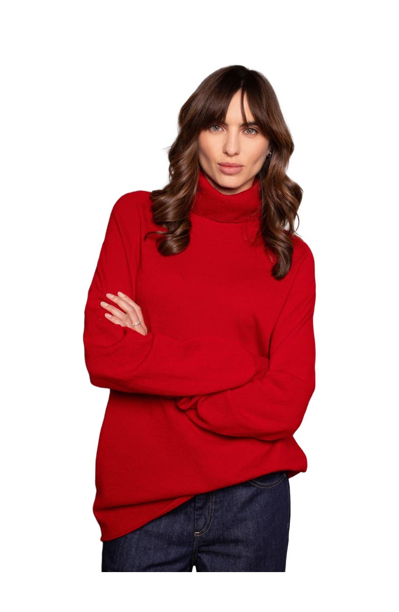 Celtic & Co. Geelong Wool Slouch Turtleneck Sweater, Main, color,