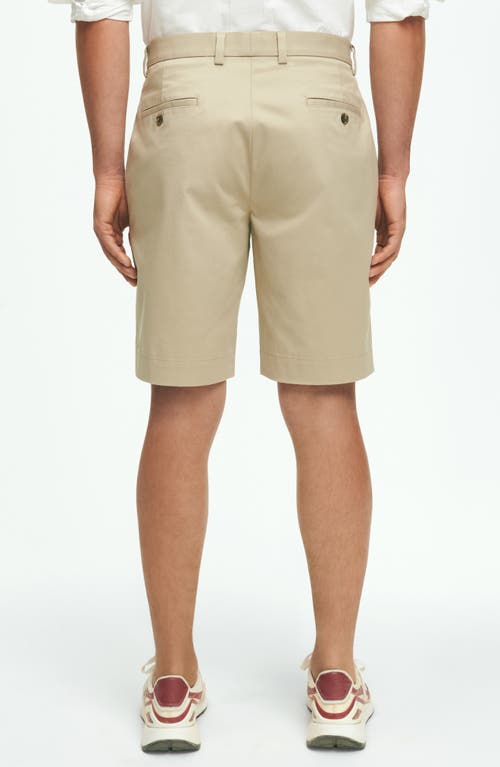 Brooks Brothers Advantage Wrinkle Resistant Stretch Chino Shorts In Khaki