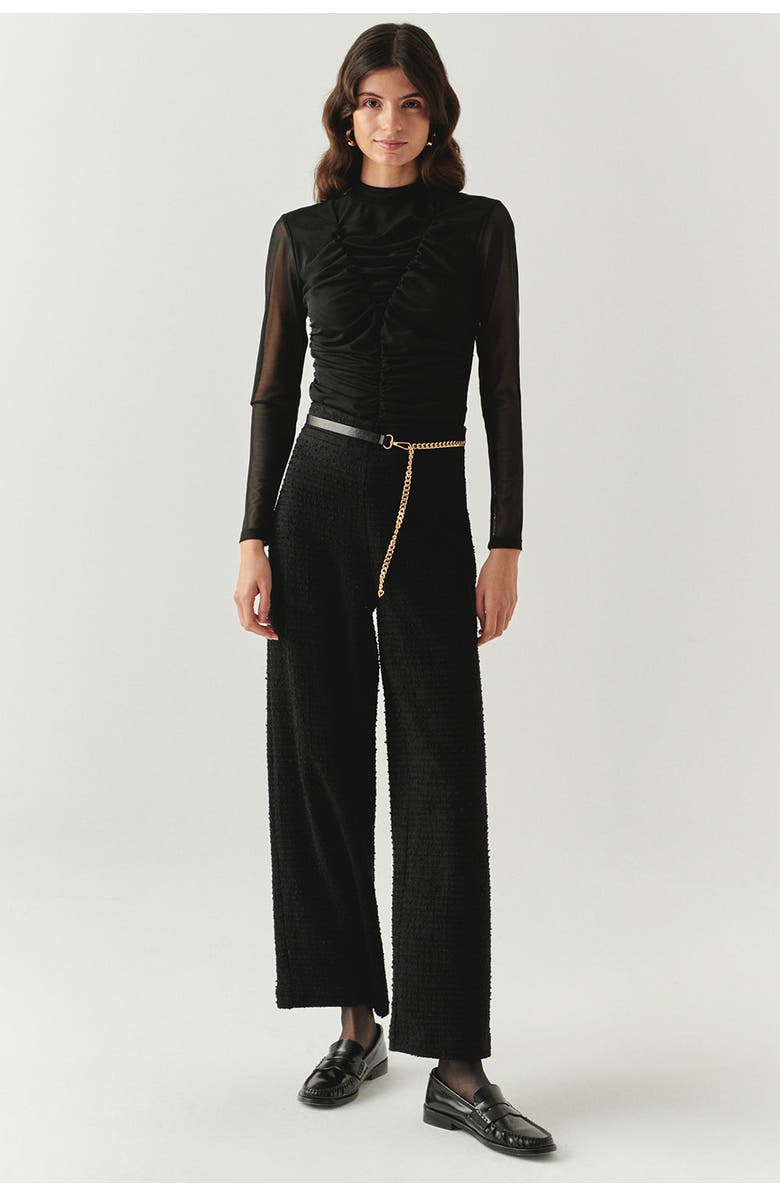 Exquise Yamileth Textured Zip, Alternate, color, Black