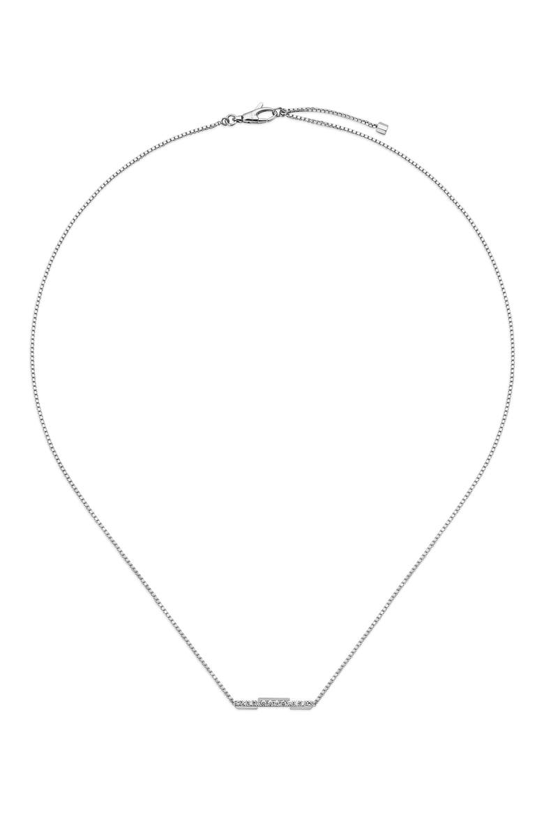 Link to Love Diamond Necklace, Alternate, color, D.13 18K WHITE GOLD