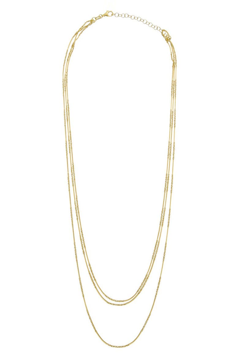Multi Strand Necklace, Main, color, YELLOW