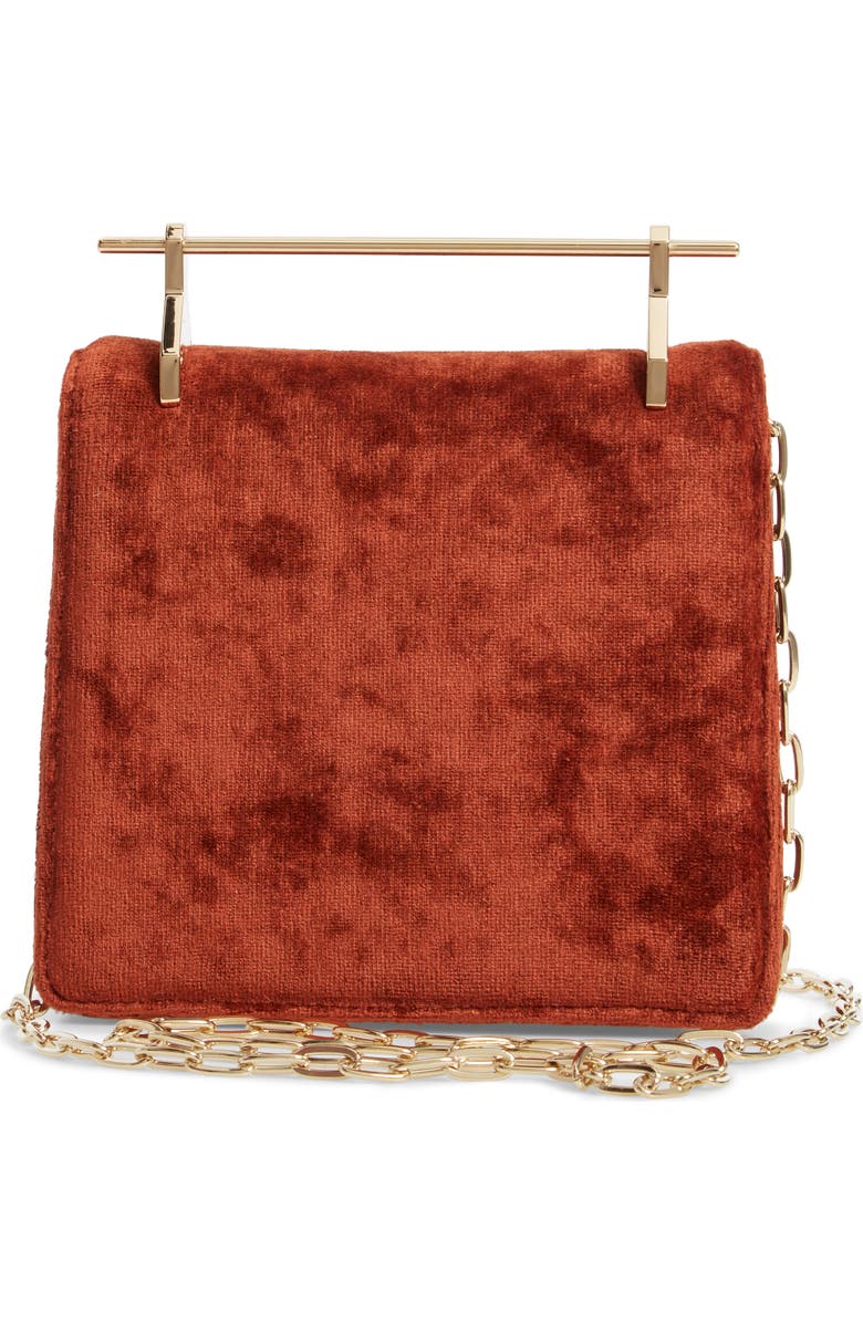 M2MALLETIER Mini La Collectionneuse Velvet Crossbody Bag, Alternate, color,