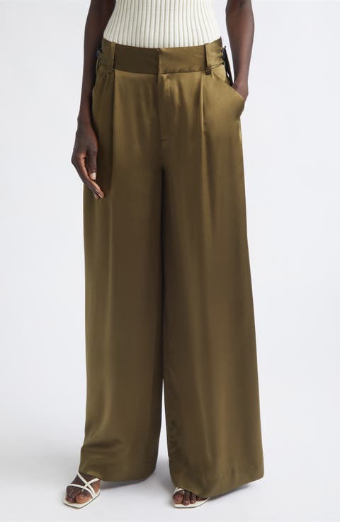 Liquid Silk Wide Leg Pants