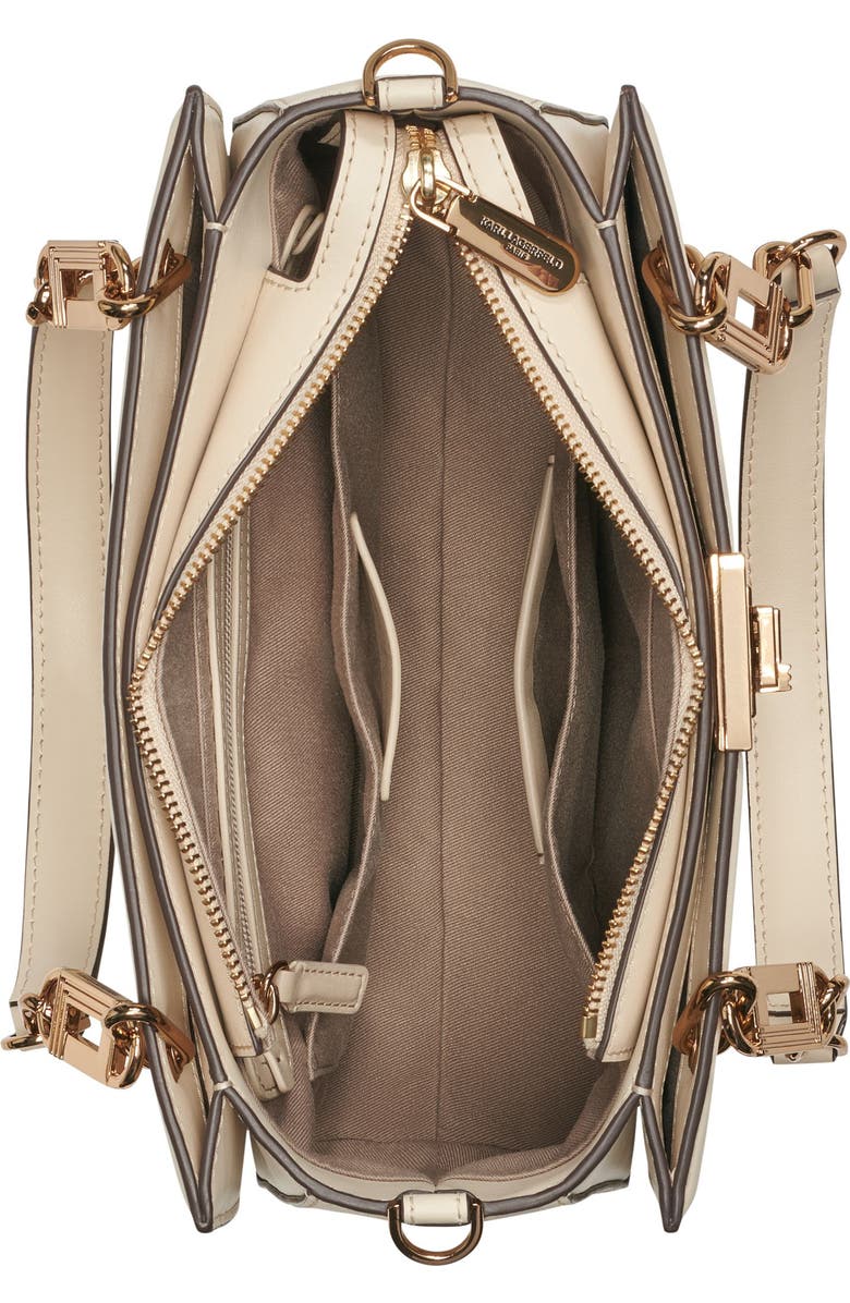 KARL LAGERFELD PARIS Ivette Satchel, Alternate, color, Brie