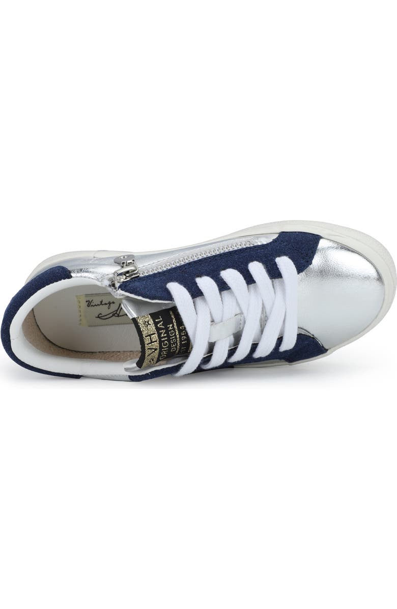 Vintage Havana Kids' Vail Sneaker, Alternate, color, Washed Silver Navy