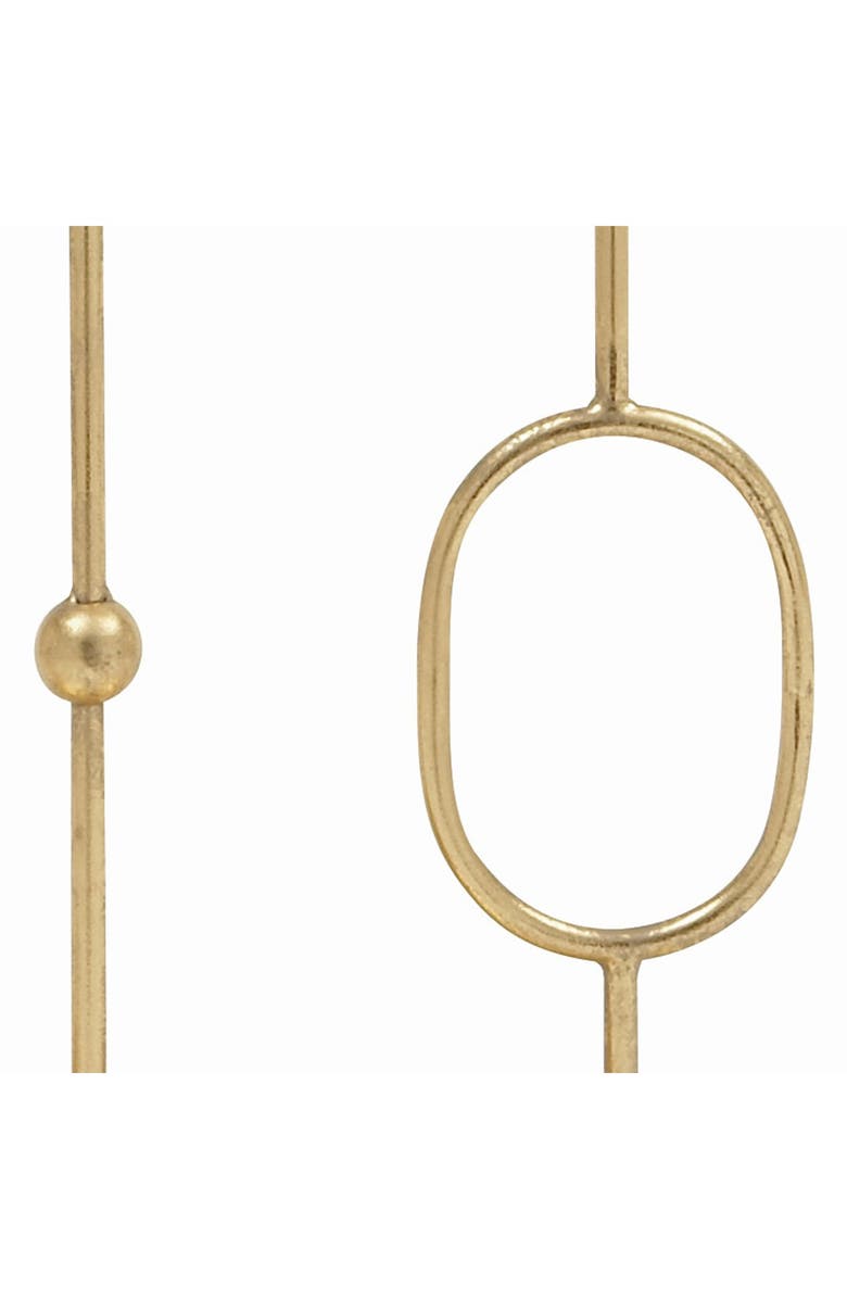 COSMO BY COSMOPOLITAN Contemporary Gold Iron Ovals & Beads Three-Light Candle Holder, Alternate, color, 