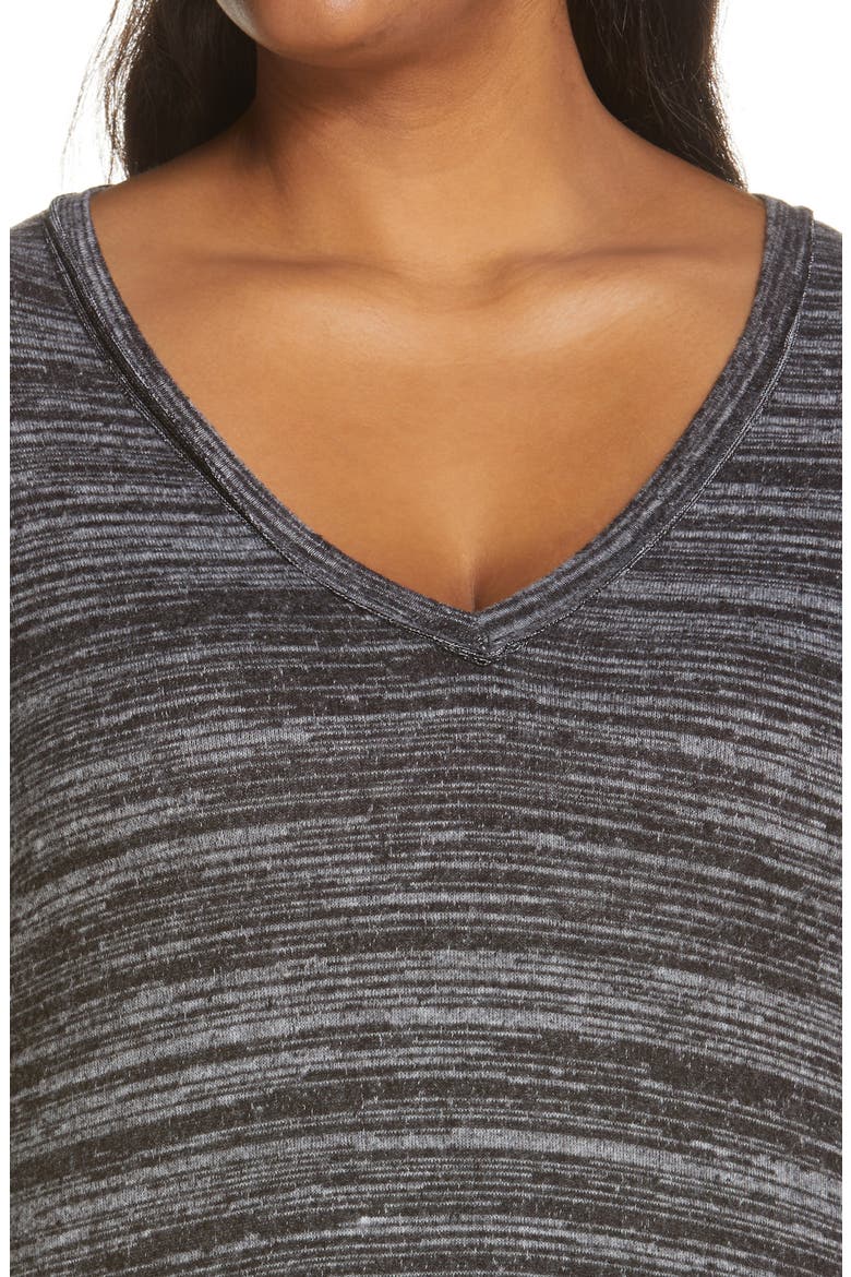 Space Dye Knit Top, Alternate, color, RAVEN MIX