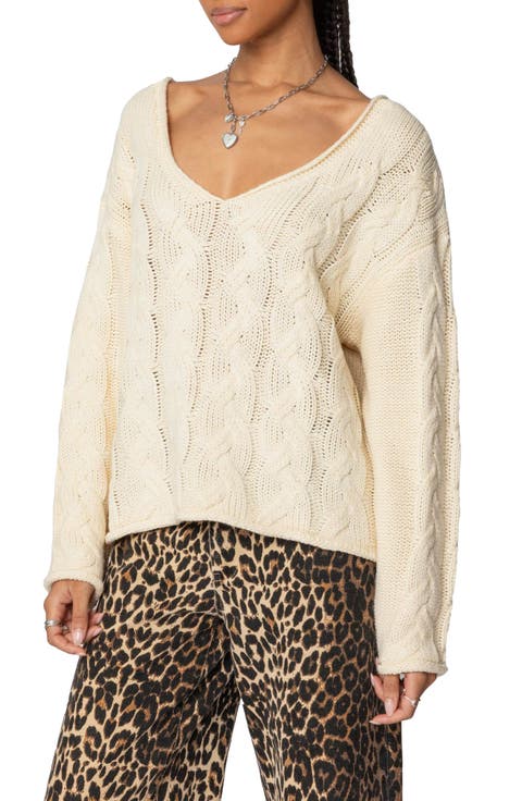 Inga Oversize Cable Stitch Sweater