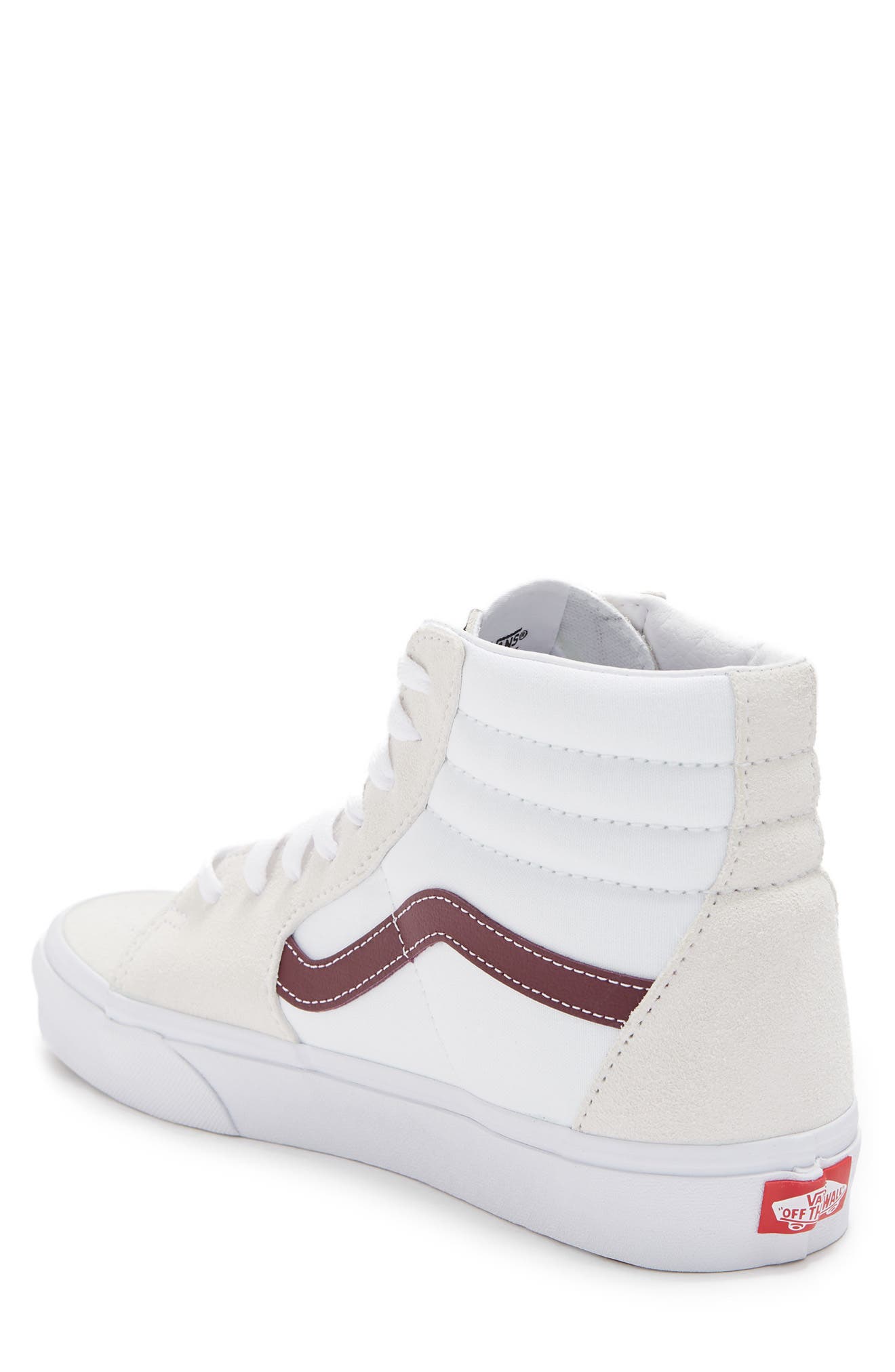 Vans Sk8 High Top Leather Sneaker, Alternate, color, 