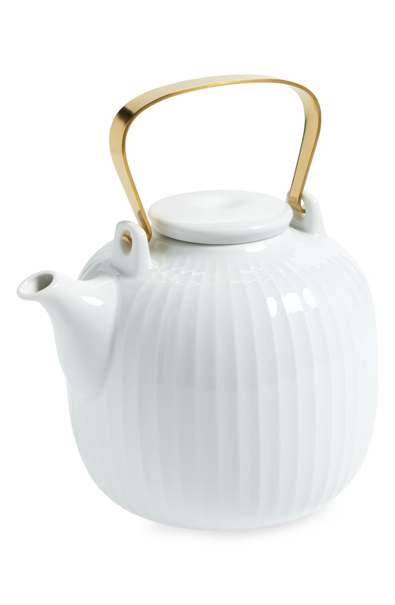 Kahler Hammershøi Teapot, Main, color, White