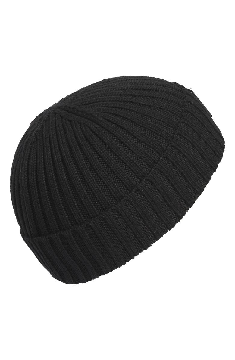 adidas Gender Inclusive Original Ribbed Cuff Beanie, Alternate, color, Black/ White 23