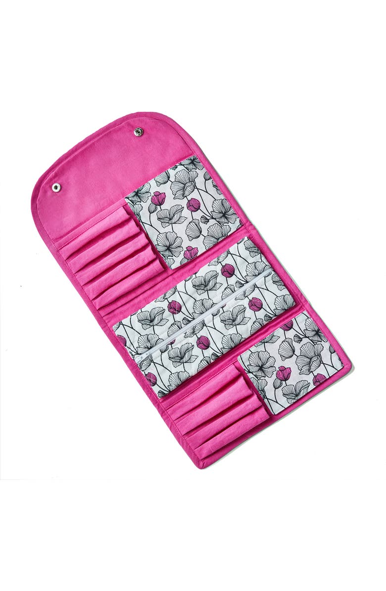 tag Poppy Tote Fuchsia Cotton Everyday, Alternate, color, Fuchsia