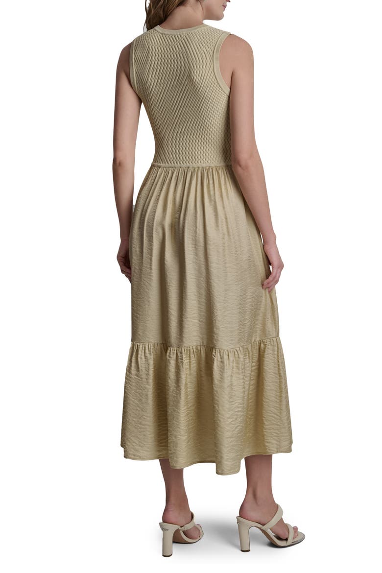 Sleeveless Diamond Knit Midi Dress, Alternate, color, MOJAVE DESERT