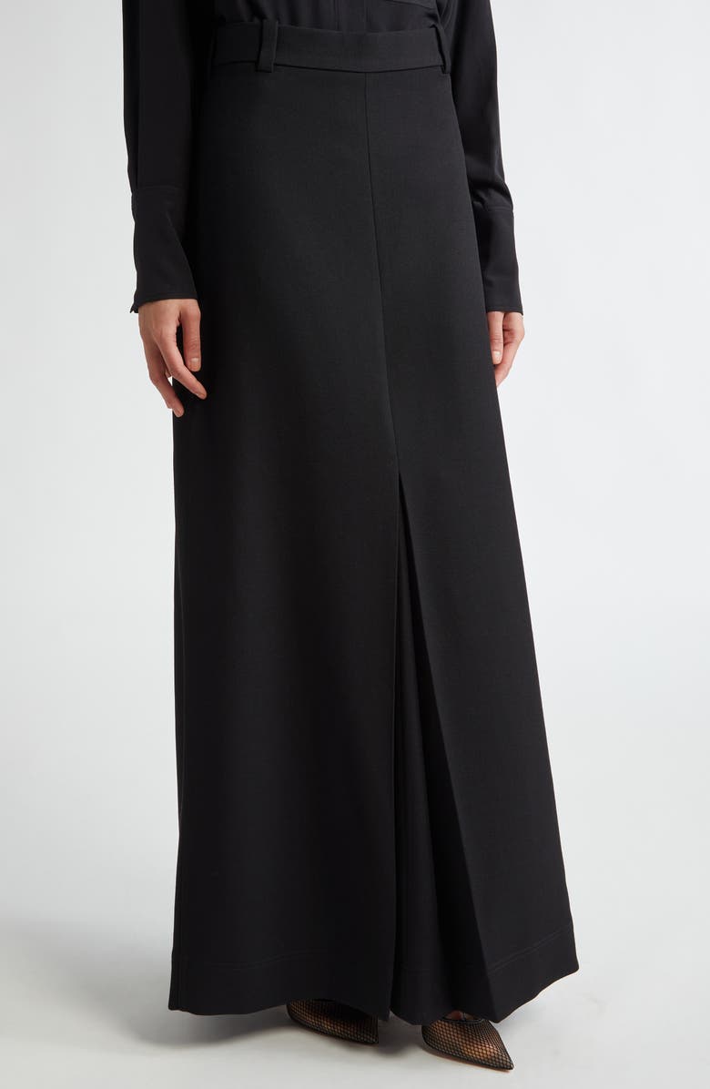 Victoria Beckham Box Pleated Organic Cotton Skirt, Alternate, color, 