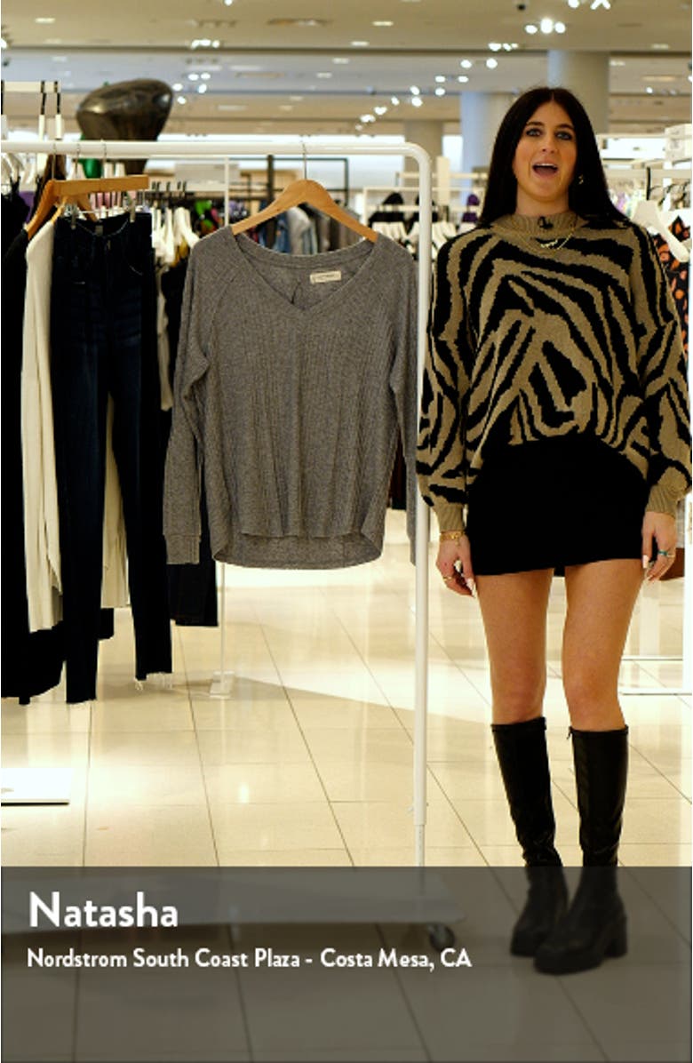 Cloud Rib Jersey V-Neck Top, sales video thumbnail