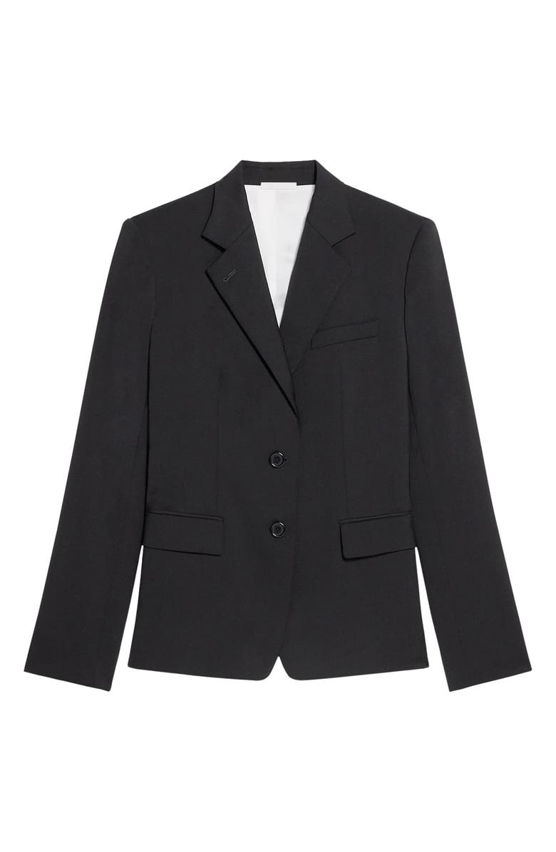 Helmut Lang Classic Virgin Wool Blazer, Alternate, color, Black