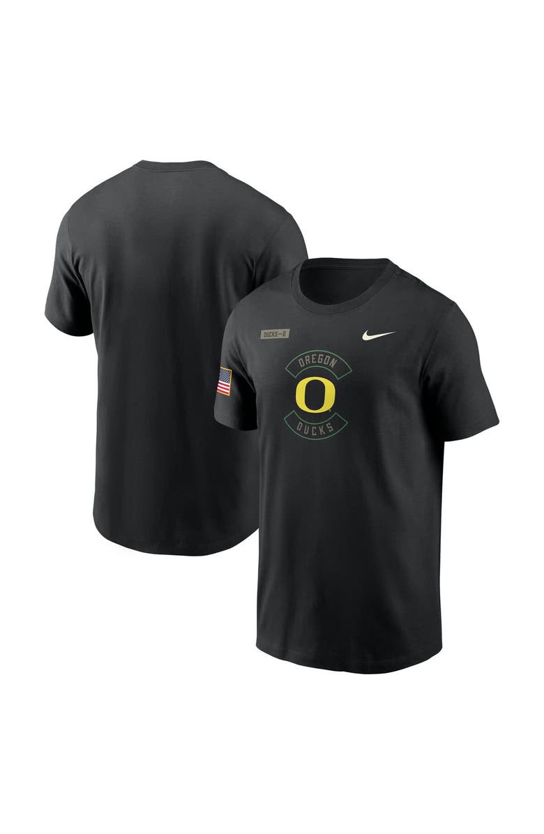 Nike Men's Nike Black Oregon Ducks 2025 Military Appreciation Performance T-Shirt, Main, color, Black
