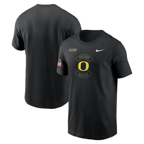 Men's Nike Black Oregon Ducks 2025 Military Appreciation Performance T-Shirt