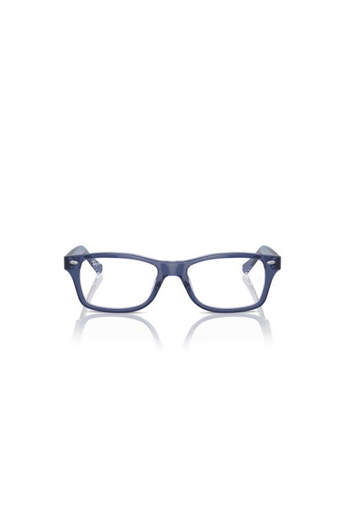 Ray Ban Ray-ban 48mm Square Optical Glasses In Blue
