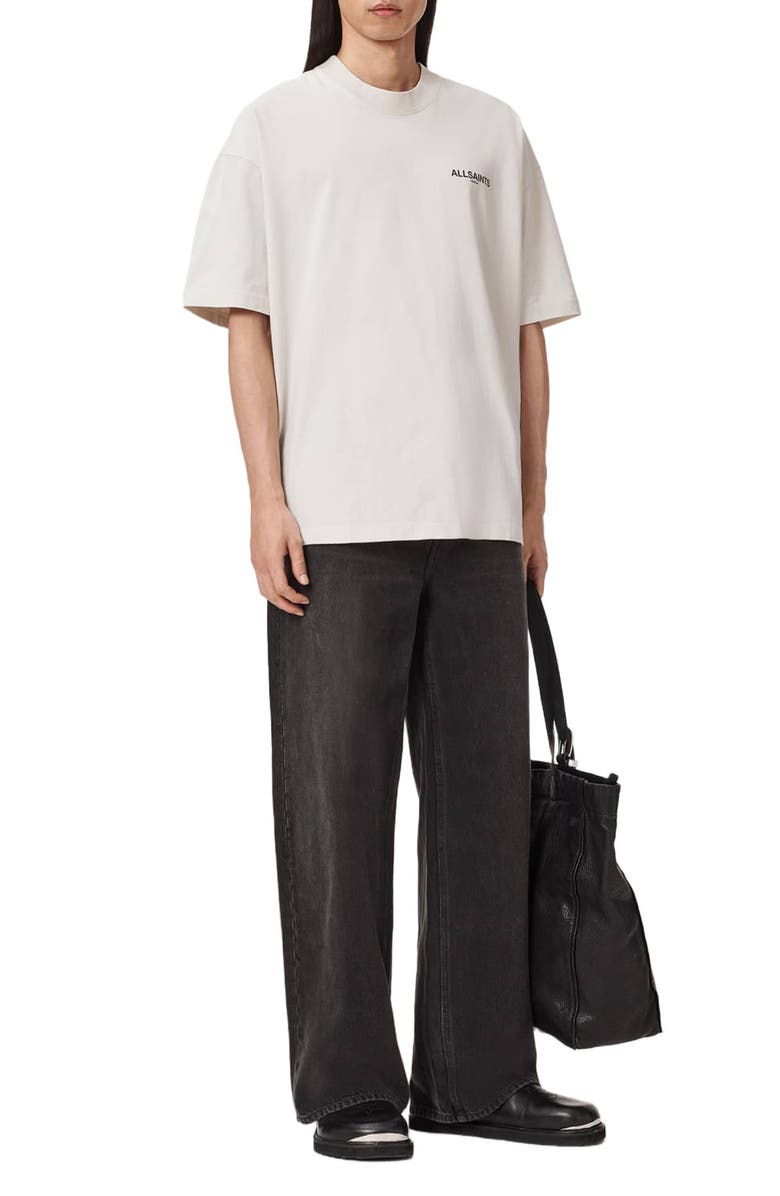 AllSaints Hallis Graphic T-Shirt, Alternate, color, Dusk White