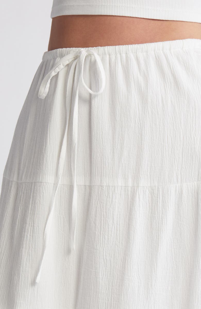 SOMETHING NEW Emily Tiered Maxi Skirt, Alternate, color, Snow White