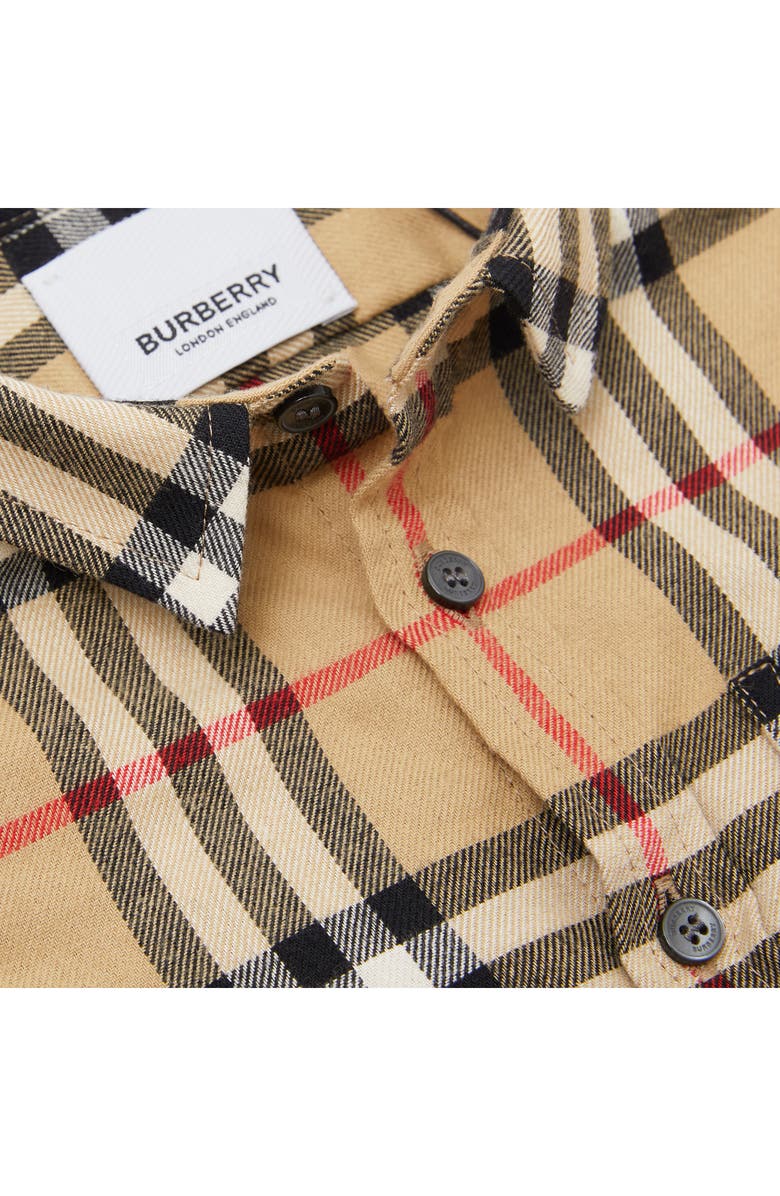 Burberry Fredrick Check Flannel Shirt, Alternate, color, 