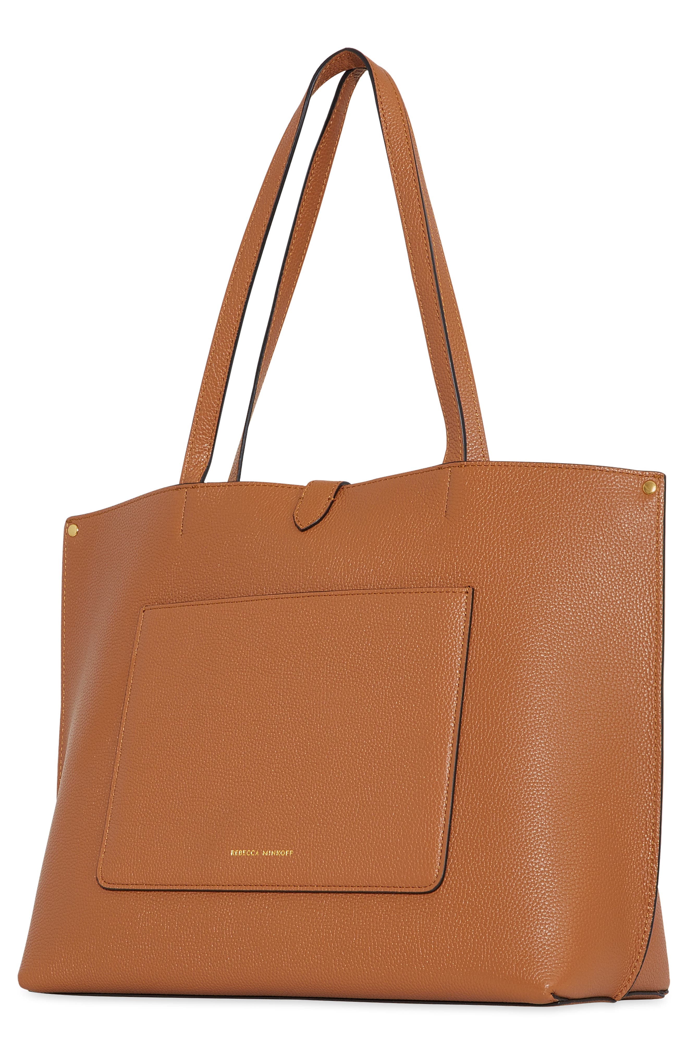 Rebecca Minkoff Megan Leather Tote, Alternate, color, Caramello