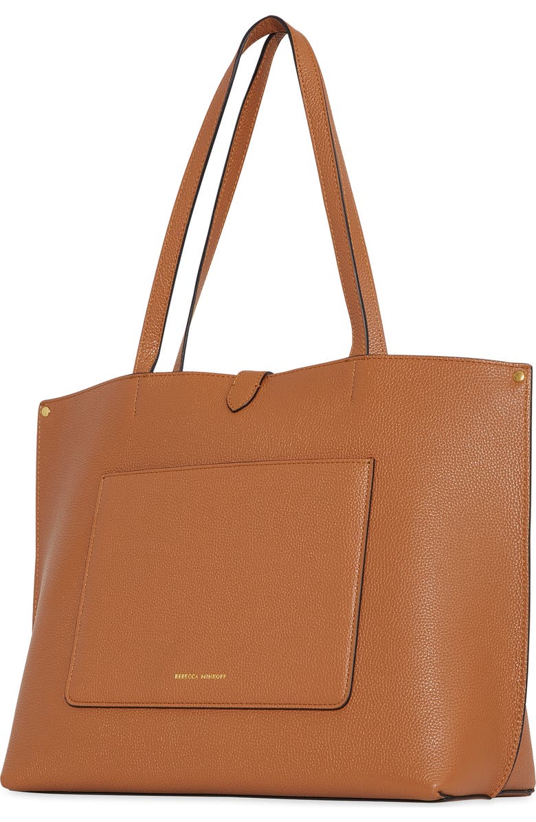Rebecca Minkoff Megan Leather Tote, Alternate, color, Caramello