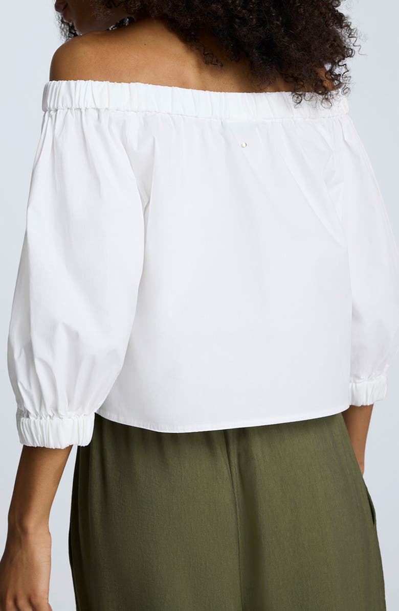 Kenneth Cole Puff Sleeve Off the Shoulder Top, Alternate, color, 