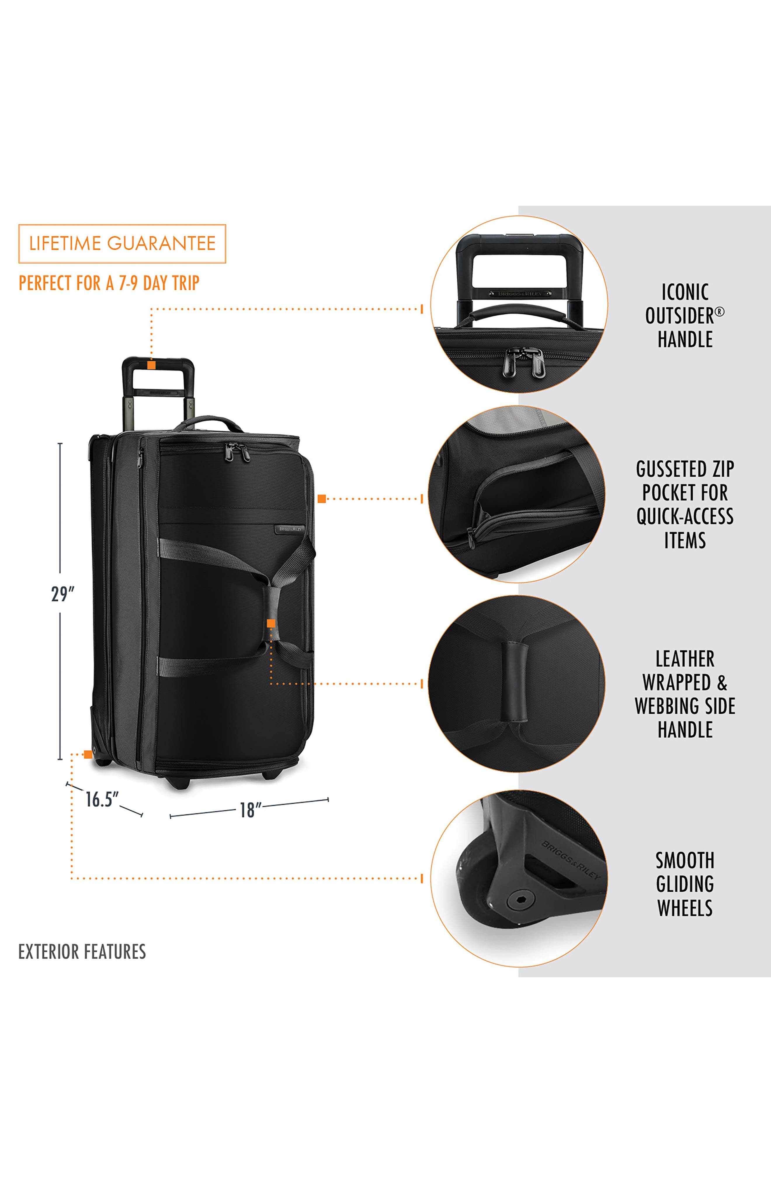 Briggs & Riley Large Baseline 29-Inch Rolling Duffle Bag, Alternate, color, 